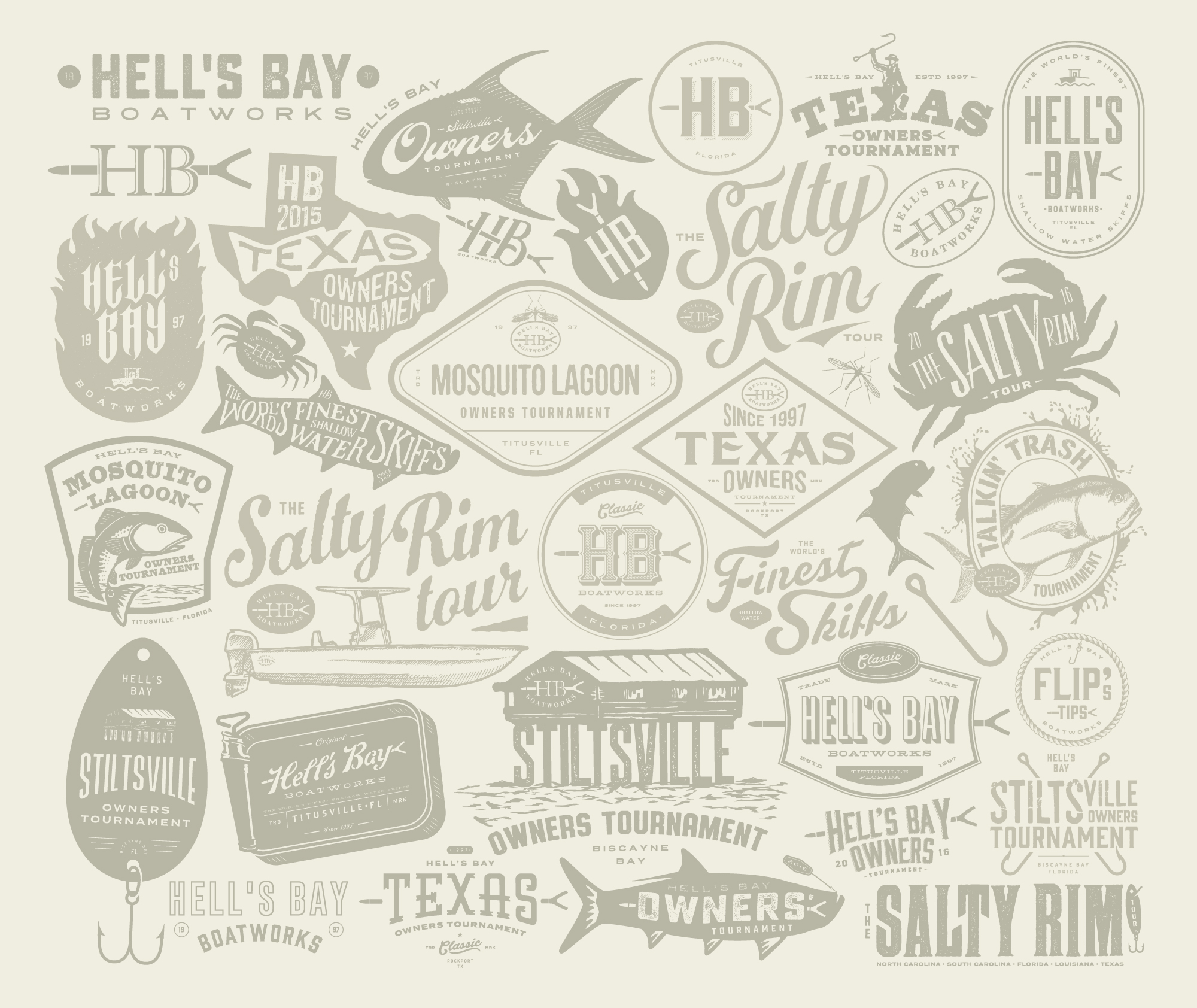 Hell's Bay Boatworks Logo Design Showcase