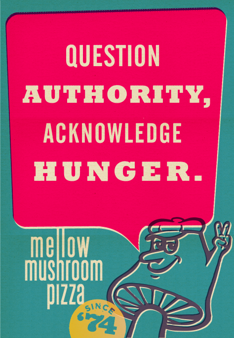 Mellow Mushroom Pizza Marketing Material