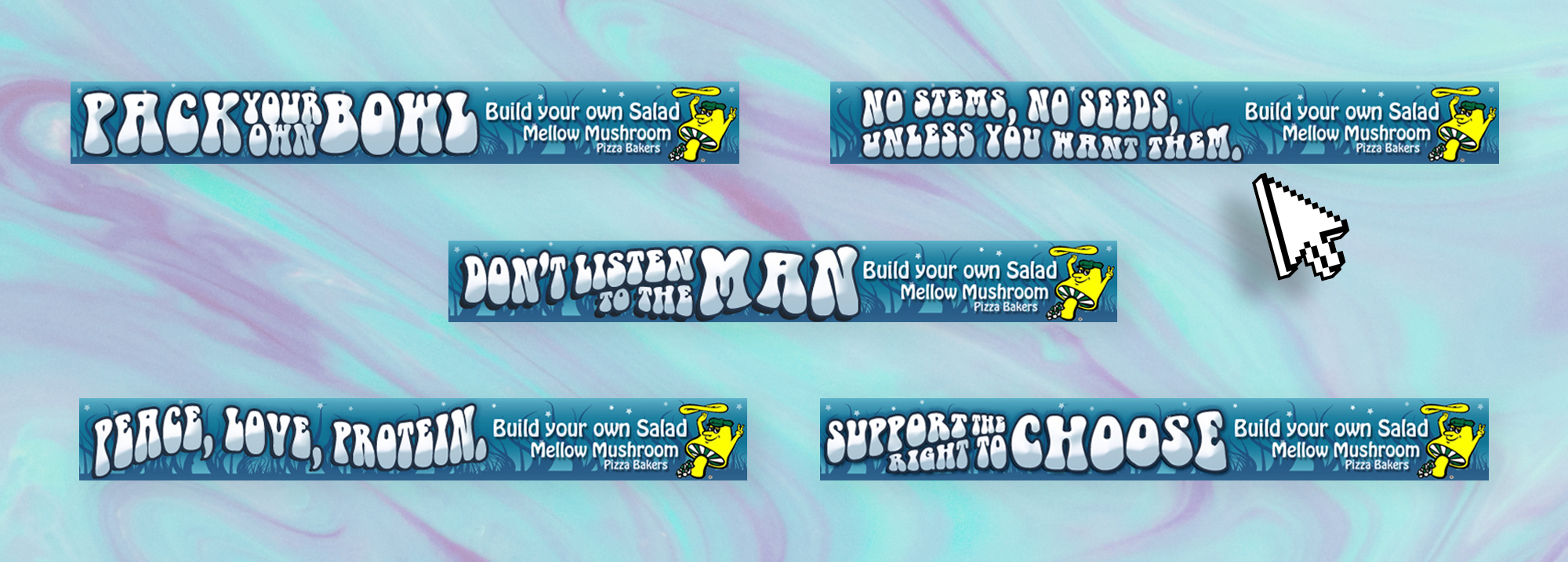 Banner Ads for Mellow Mushroom