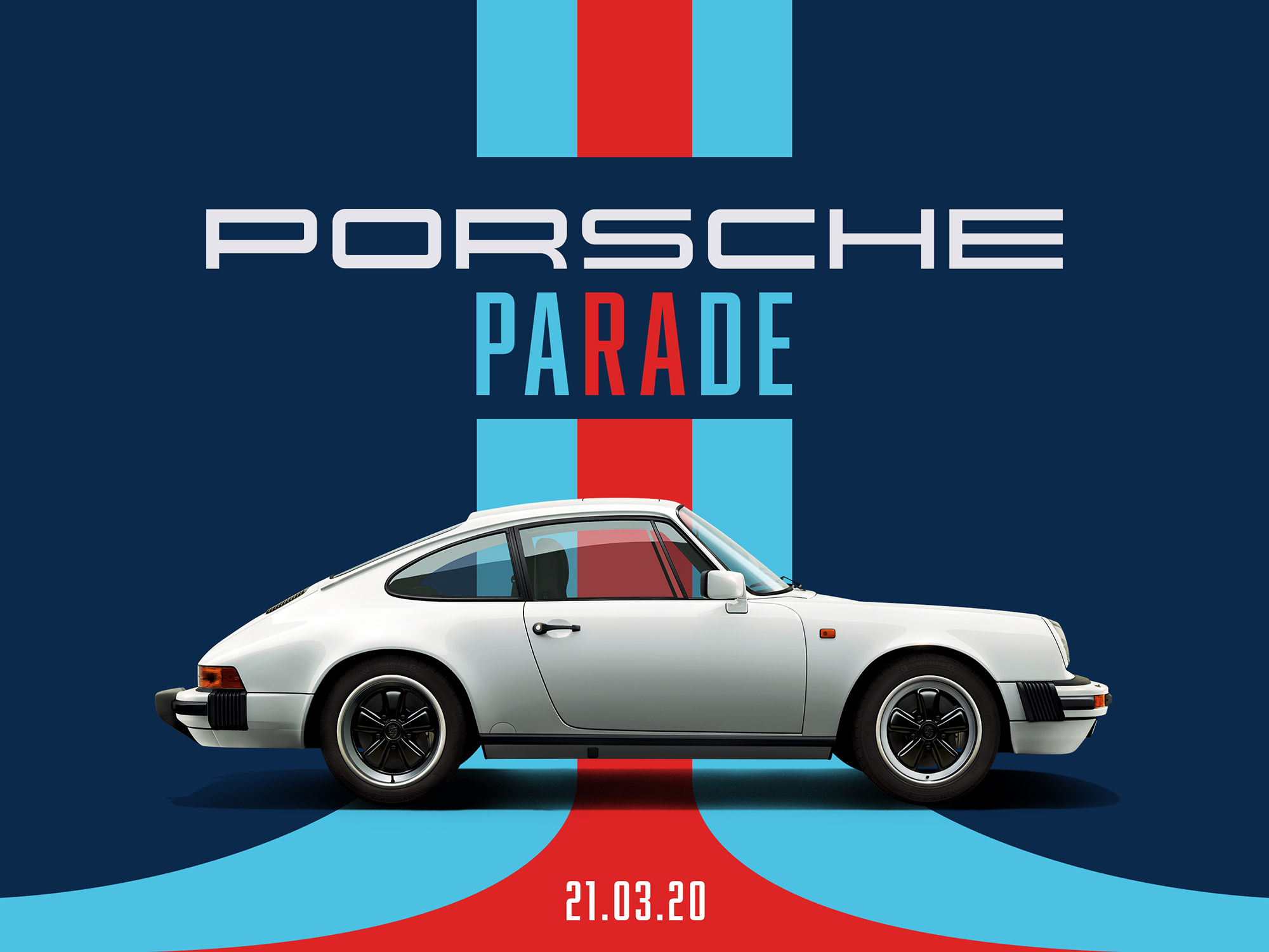 Porsche Parade Poster