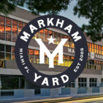 markham yard logo on building